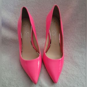 JESSICA SIMPSON Hot Pink Cassani Pumps Shoes